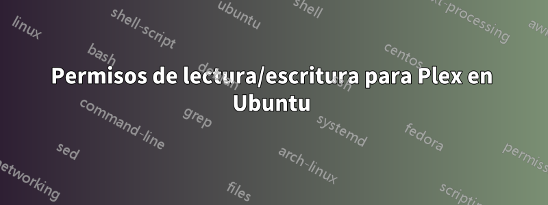 Permisos de lectura/escritura para Plex en Ubuntu