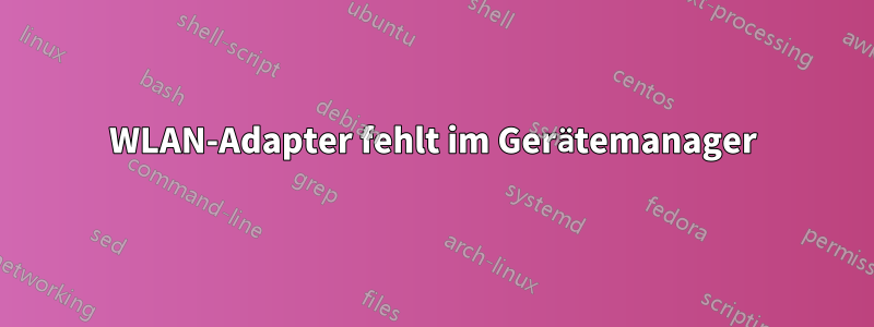 WLAN-Adapter fehlt im Gerätemanager