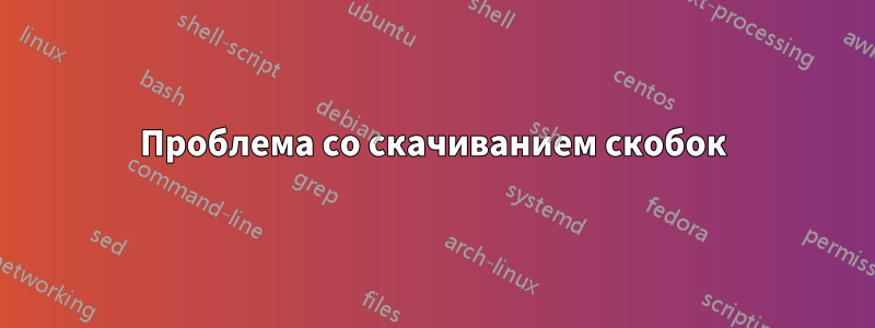 Проблема со скачиванием скобок