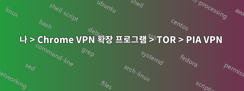 나 > Chrome VPN 확장 프로그램 > TOR > PIA VPN