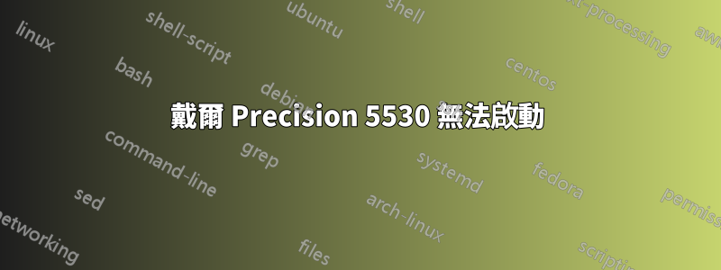 戴爾 Precision 5530 無法啟動