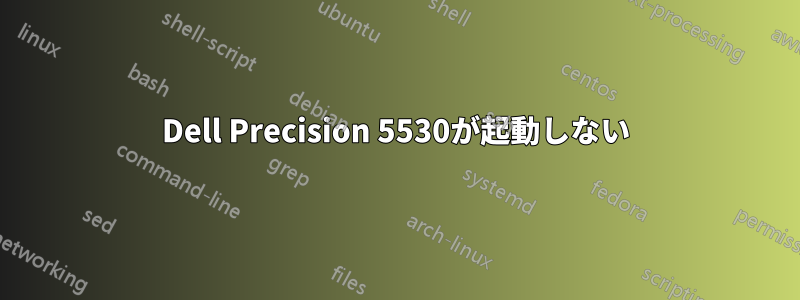 Dell Precision 5530が起動しない