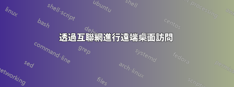 透過互聯網進行遠端桌面訪問
