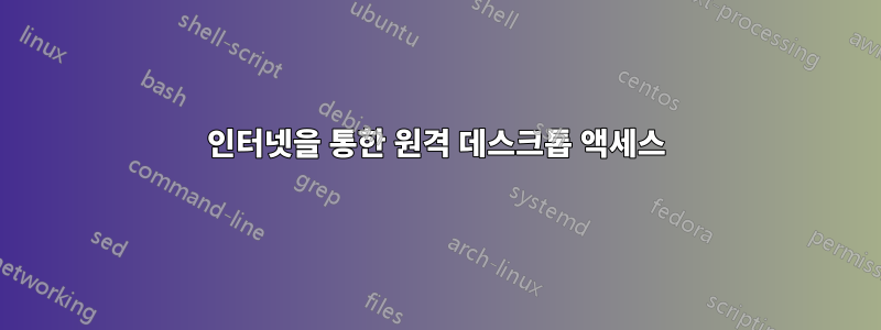 인터넷을 통한 원격 데스크톱 액세스