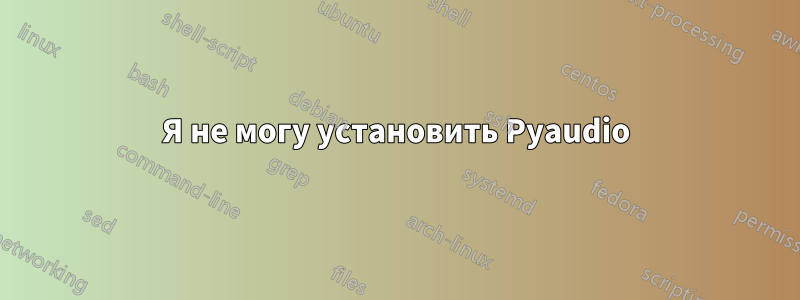 Я не могу установить Pyaudio