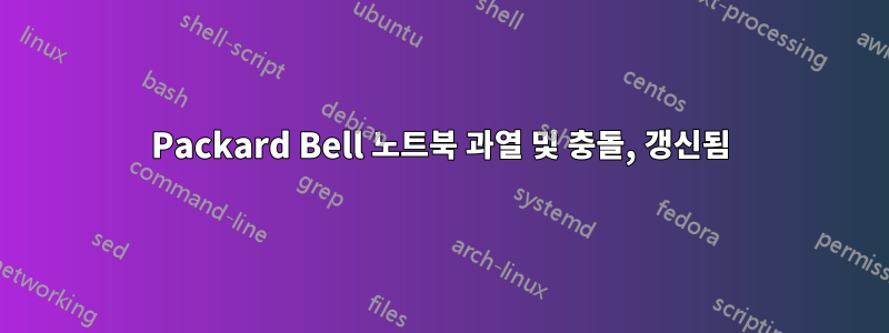 Packard Bell 노트북 과열 및 충돌, 갱신됨