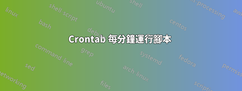 Crontab 每分鐘運行腳本