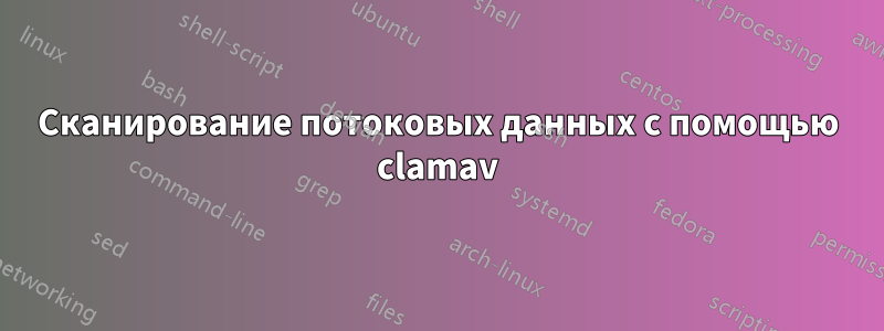 Сканирование потоковых данных с помощью clamav