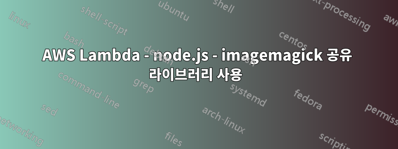 AWS Lambda - node.js - imagemagick 공유 라이브러리 사용 