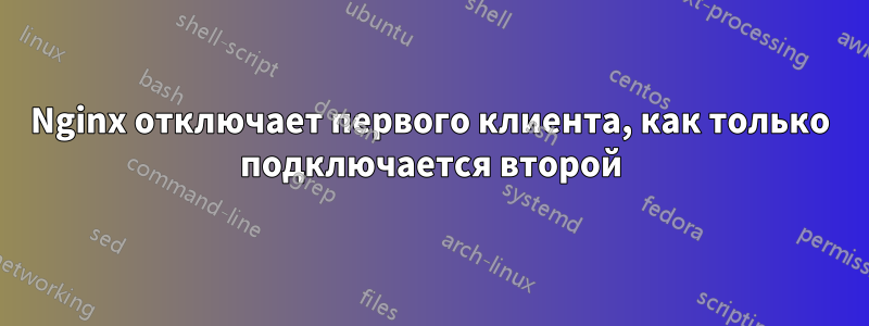 Nginx отключает первого клиента, как только подключается второй