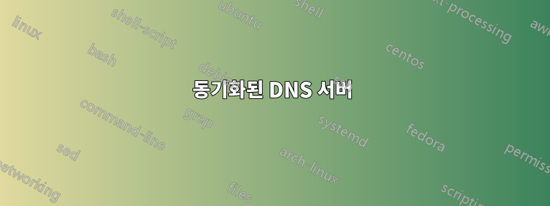 동기화된 DNS 서버