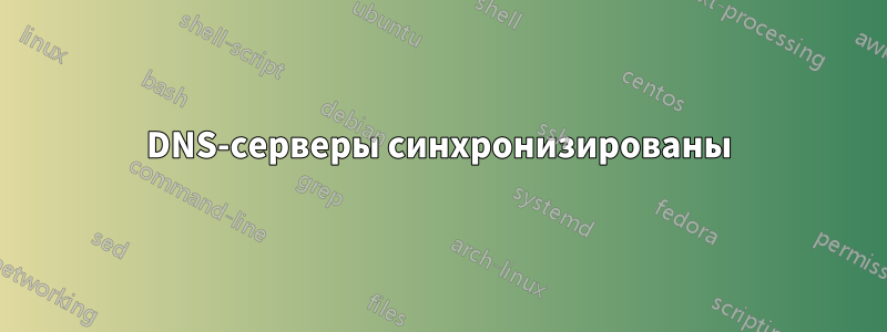 DNS-серверы синхронизированы