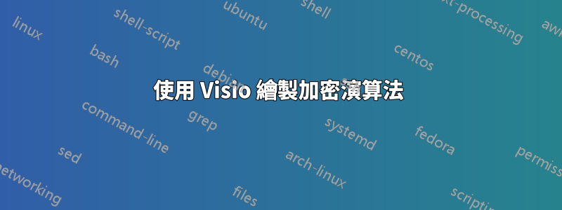 使用 Visio 繪製加密演算法