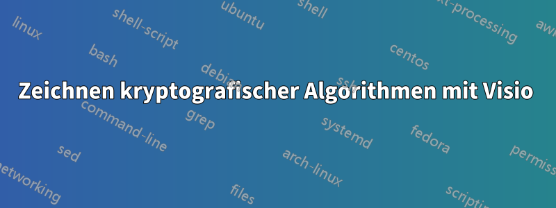 Zeichnen kryptografischer Algorithmen mit Visio