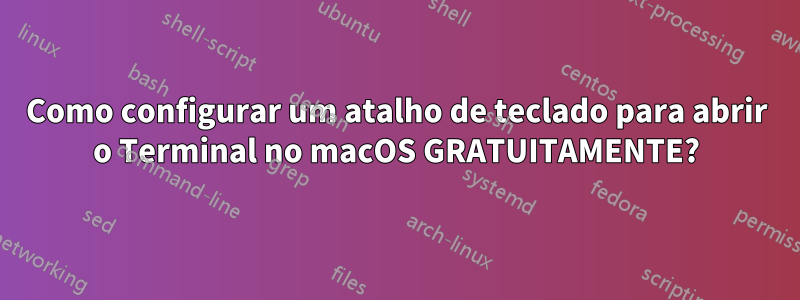 Como configurar um atalho de teclado para abrir o Terminal no macOS GRATUITAMENTE?