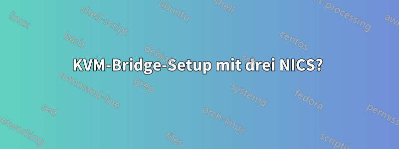 KVM-Bridge-Setup mit drei NICS?