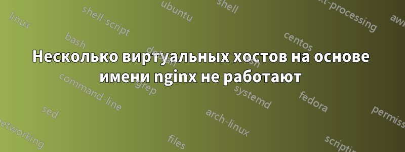 Несколько виртуальных хостов на основе имени nginx не работают