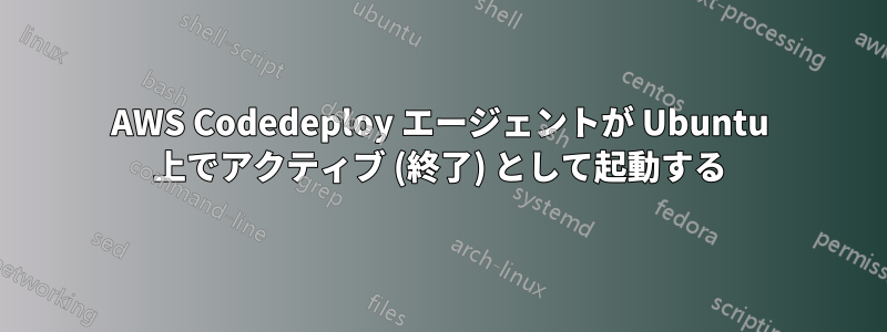 AWS Codedeploy エージェントが Ubuntu 上でアクティブ (終了) として起動する