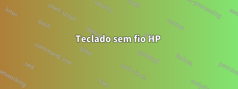 Teclado sem fio HP