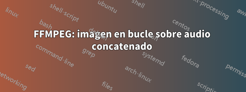 FFMPEG: imagen en bucle sobre audio concatenado