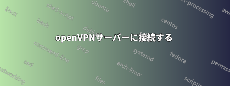 openVPNサーバーに接続する