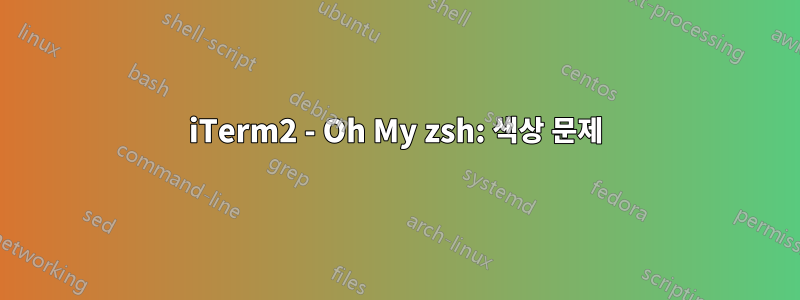 iTerm2 - Oh My zsh: 색상 문제