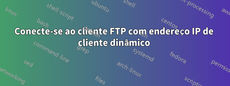 Conecte-se ao cliente FTP com endereço IP de cliente dinâmico