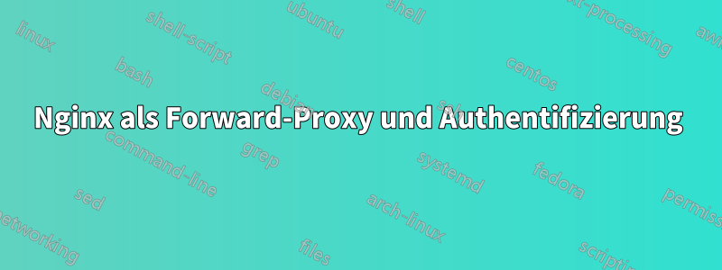 Nginx als Forward-Proxy und Authentifizierung