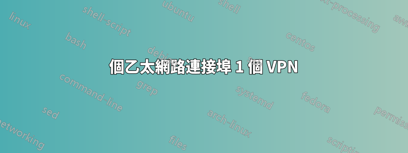 2 個乙太網路連接埠 1 個 VPN