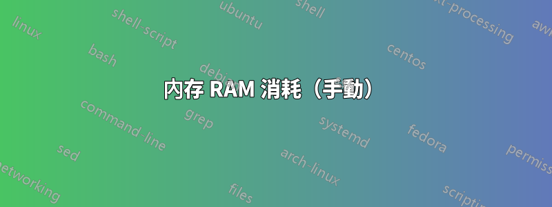 內存 RAM 消耗（手動）