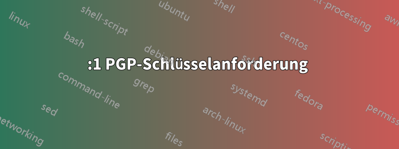 1:1 PGP-Schlüsselanforderung