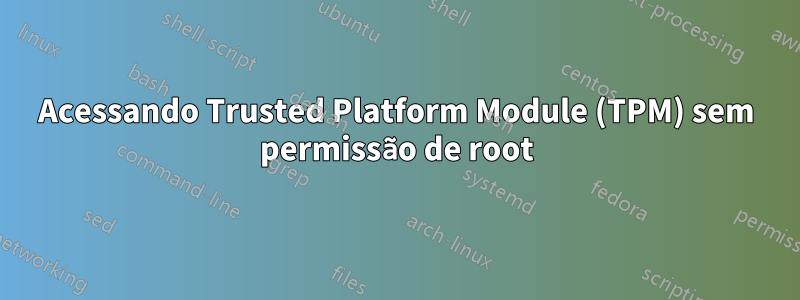 Acessando Trusted Platform Module (TPM) sem permissão de root