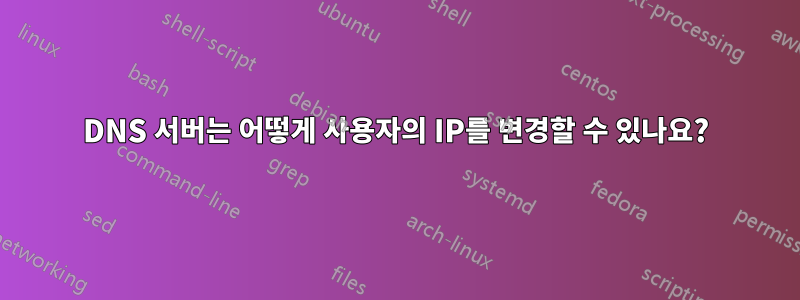 DNS 서버는 어떻게 사용자의 IP를 변경할 수 있나요?