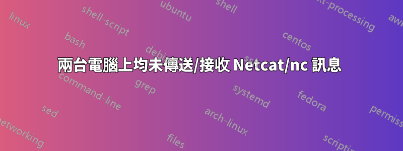 兩台電腦上均未傳送/接收 Netcat/nc 訊息