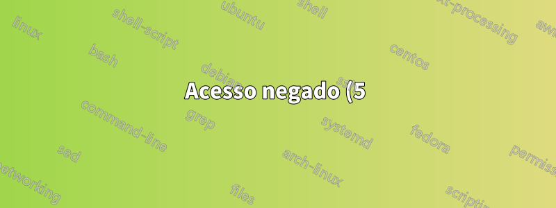 Acesso negado (5) para comando net user /domain