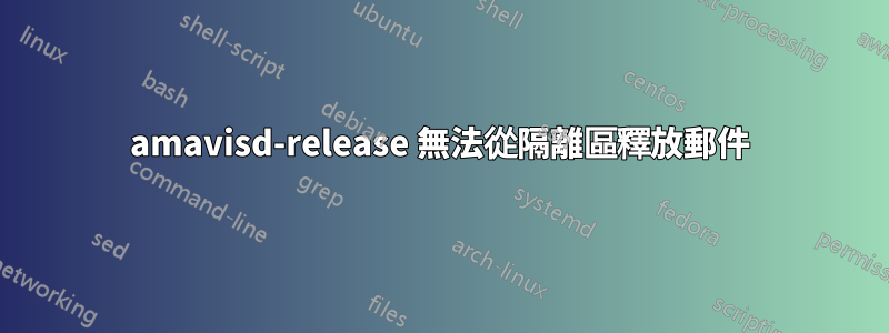 amavisd-release 無法從隔離區釋放郵件