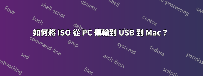 如何將 ISO 從 PC 傳輸到 USB 到 Mac？