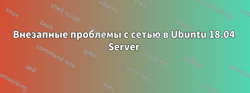 Внезапные проблемы с сетью в Ubuntu 18.04 Server