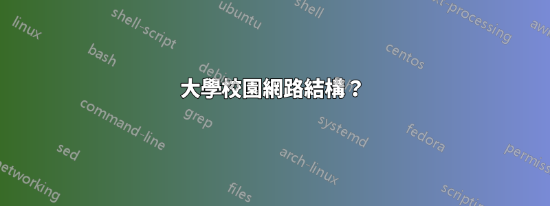 大學校園網路結構？