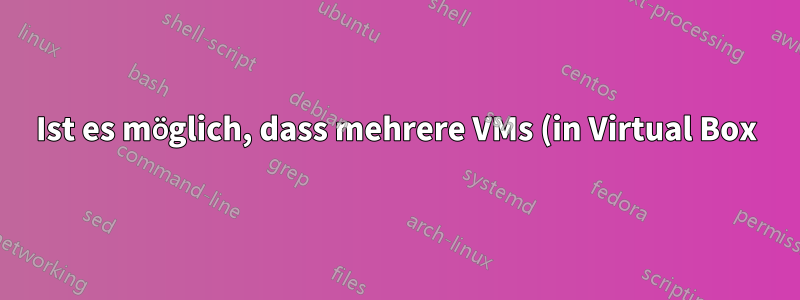 Ist es möglich, dass mehrere VMs (in Virtual Box) denselben CPU-Kern verwenden?