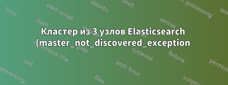 Кластер из 3 узлов Elasticsearch (master_not_discovered_exception)