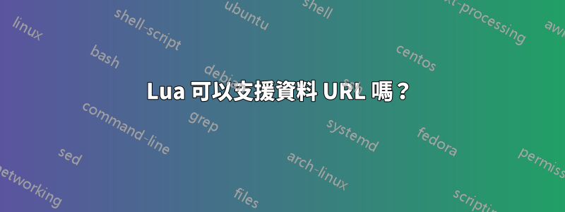 Lua 可以支援資料 URL 嗎？