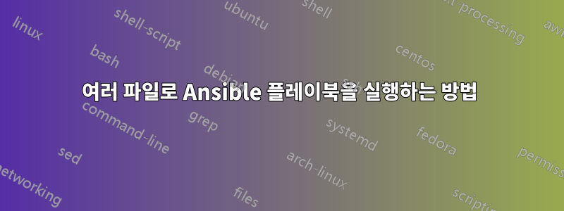 여러 파일로 Ansible 플레이북을 실행하는 방법