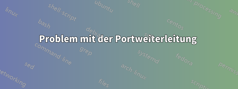 Problem mit der Portweiterleitung