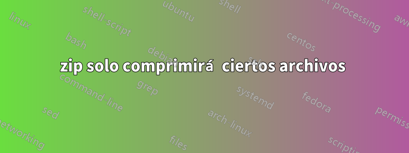 7zip solo comprimirá ciertos archivos