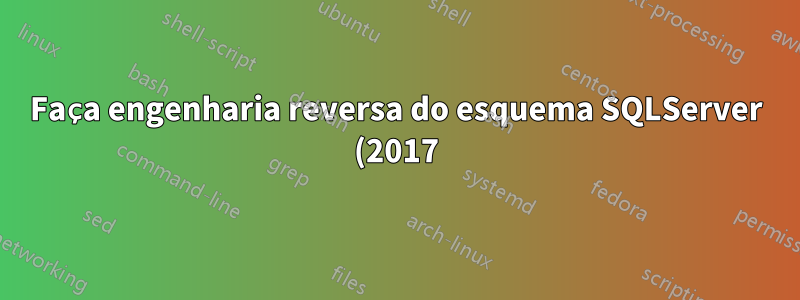 Faça engenharia reversa do esquema SQLServer (2017) no Visio 2019 Pro