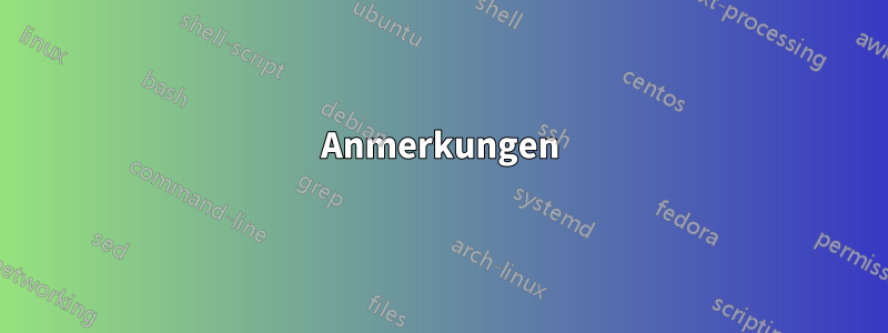 Anmerkungen