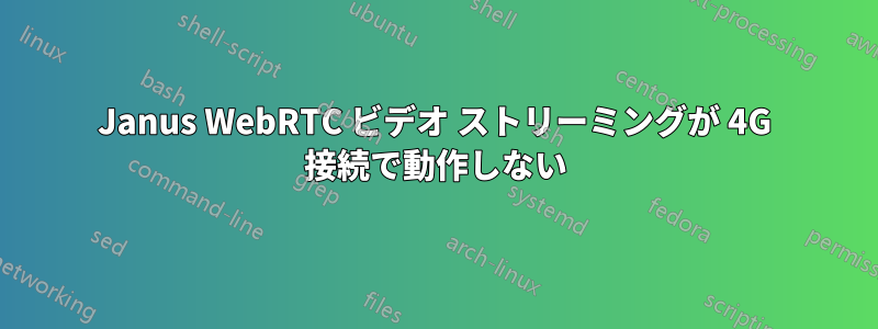 Janus WebRTC ビデオ ストリーミングが 4G 接続で動作しない