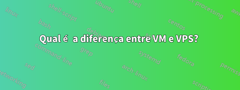 Qual é a diferença entre VM e VPS?