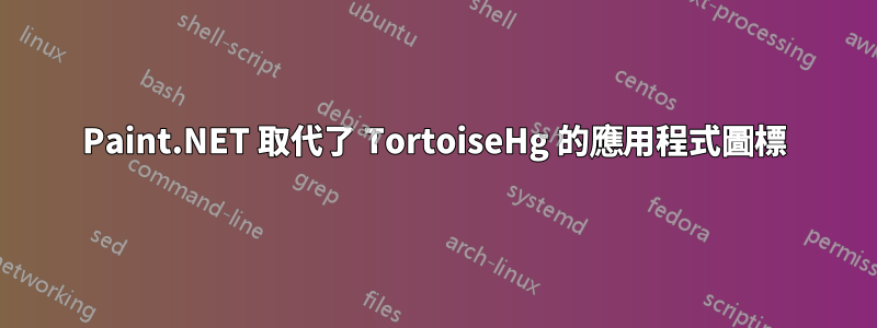 Paint.NET 取代了 TortoiseHg 的應用程式圖標